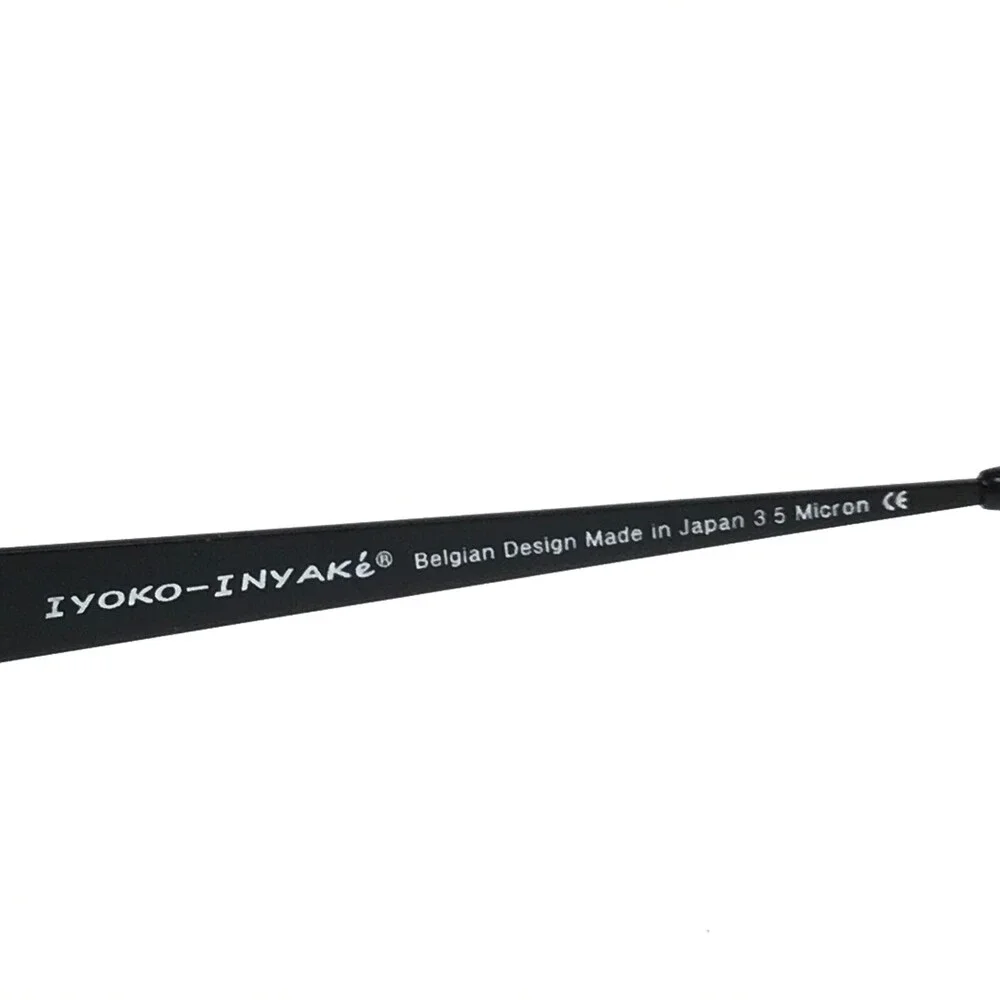 Iyoko-Inyake Eyeglasses Frames IY574 Col.132 Black Red Rectangular 51-19-140